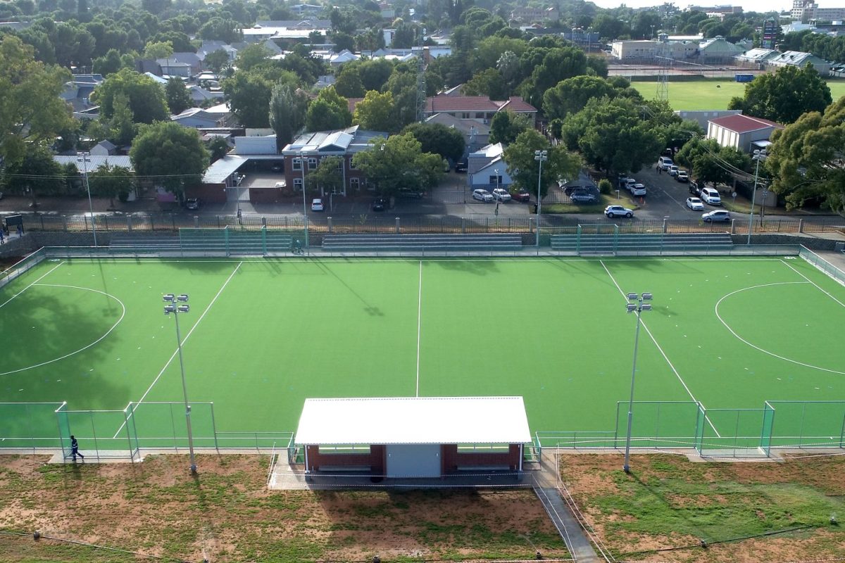 Dry hockey pitch, St. Andrews, Bloemfontein